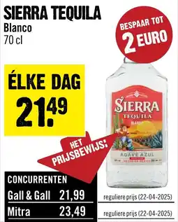 Dirck 3 Sierra tequila blanco aanbieding