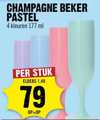 Dirck 3 Champagne beker pastel aanbieding