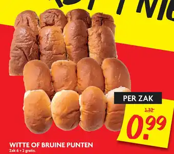 Dekamarkt WITTE OF BRUINE PUNTEN aanbieding