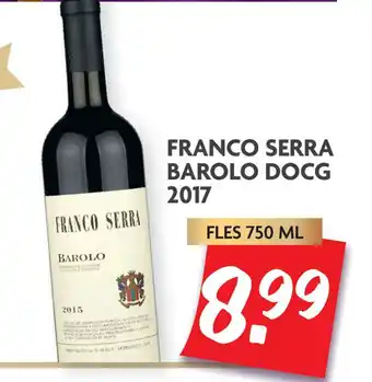 Dekamarkt FRANCO SERRA BAROLO DOCG 2017 aanbieding