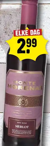 Dirck 3 Monte morenas red wine merlot aanbieding