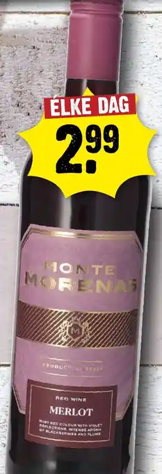 Dirck 3 Monte morenas red wine merlot aanbieding