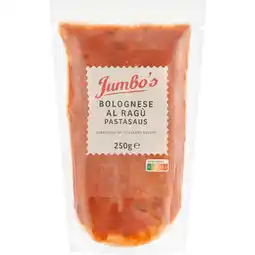 Jumbo Jumbo's Bolognese al Ragù Pastasaus 250 g aanbieding