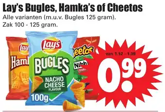 Dirk Lay's Bugles, Hamka's of Cheetos aanbieding