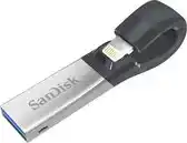 Bol.com SanDisk iXpand 64GB USB flash drive USB Type-A / Lightning 3.2 Gen 1 (3.1 Gen 1) Zwart Zilver aanbieding