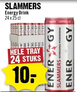 Dirck 3 Slammers energy drink aanbieding