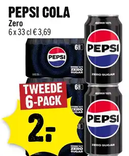 Dirck 3 Pepsi cola zero aanbieding