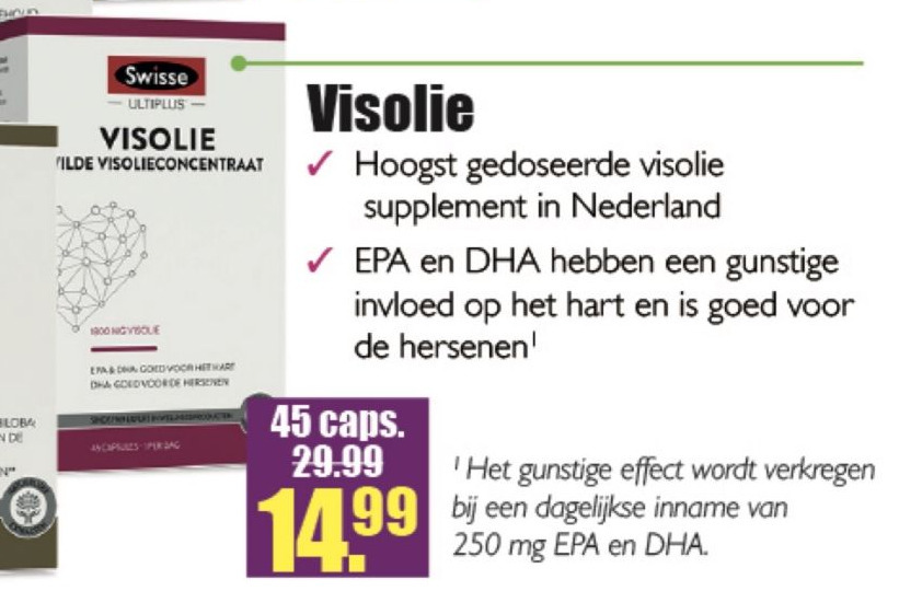 Swisse Memory Of Visolie Aanbieding bij Gezond Wel