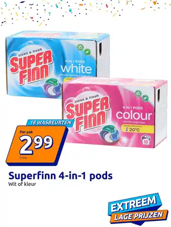 Action Superfinn 4-in-1 pods aanbieding