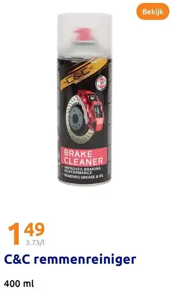 Action C&C remmenreiniger aanbieding