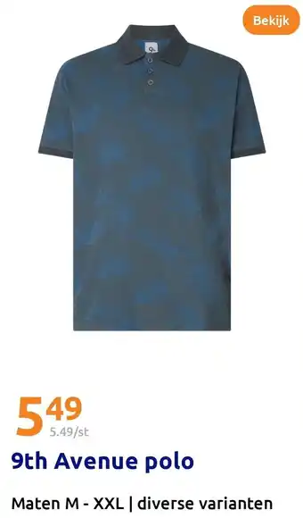 Action 9th Avenue polo aanbieding