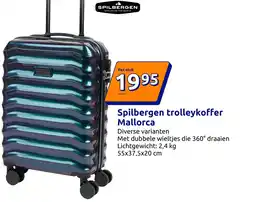 Action Spilbergen trolleykoffer Mallorca aanbieding