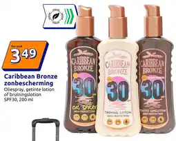 Action Caribbean Bronze zonbescherming aanbieding