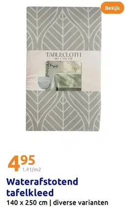 Action Waterafstotend tafelkleed aanbieding