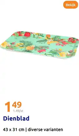 Action Dienblad aanbieding
