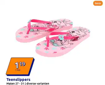 Action Teenslippers aanbieding
