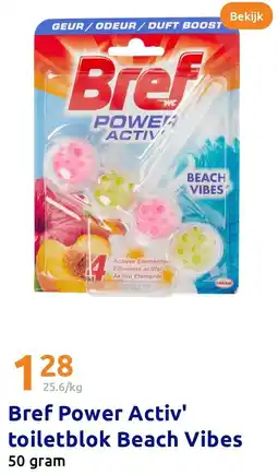 Action Bref Power Activ' toiletblok Beach Vibes aanbieding