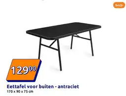 Action Eettafel voor buiten - antraciet aanbieding