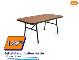 Action Eettafel voor buiten - bruin aanbieding