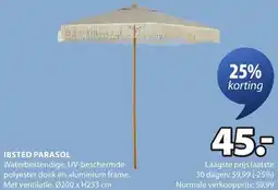 Jysk Ibsted parasol aanbieding
