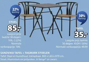 Jysk Sandvika tafel aanbieding