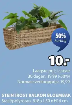 Jysk Steintrost balkon bloembak aanbieding