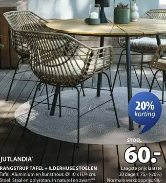 Jysk Jutlandia ilderhuse stoelen aanbieding