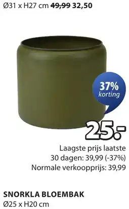 Jysk Snorkla bloembak aanbieding