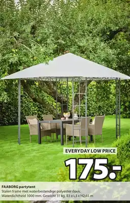 Jysk Faaborg partytent aanbieding