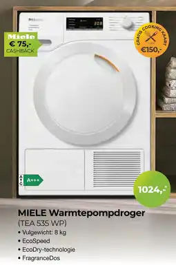 EP Beerepoot Miele Warmtepompdroger aanbieding