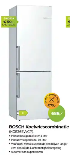 EP Beerepoot Bosch Koelvriescombinatie aanbieding