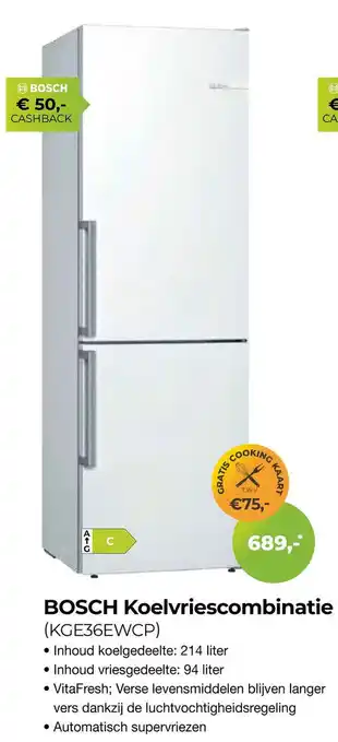 EP Beerepoot Bosch Koelvriescombinatie aanbieding