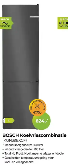 EP Beerepoot Bosch Koelvriescombinatie aanbieding