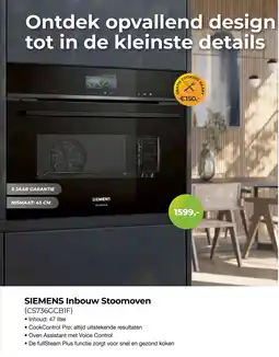 EP Beerepoot Siemens Inbouw Stoomoven aanbieding