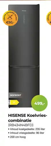 EP Beerepoot Hisense koelvries combinatie aanbieding
