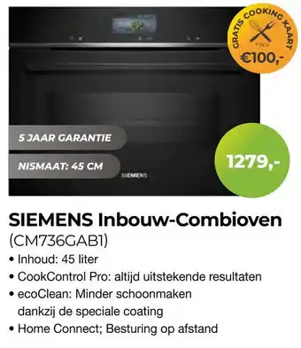 EP Beerepoot Siemens Inbouw Combioven aanbieding