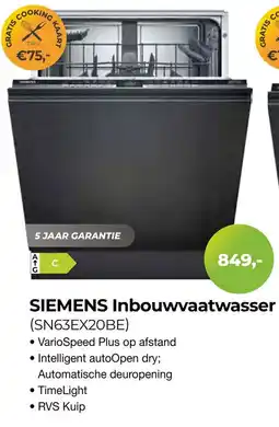 EP Beerepoot Siemens Inbouwvaatwasser aanbieding