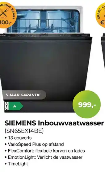 EP Beerepoot Siemens Inbouwvaatwasser aanbieding