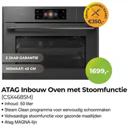EP Beerepoot ATAG Inbouw Oven met Stoomfunctie aanbieding