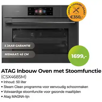 EP Beerepoot ATAG Inbouw Oven met Stoomfunctie aanbieding