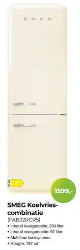 EP Beerepoot Smeg Koelvriescombinatie aanbieding