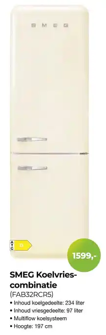 EP Beerepoot Smeg Koelvriescombinatie aanbieding