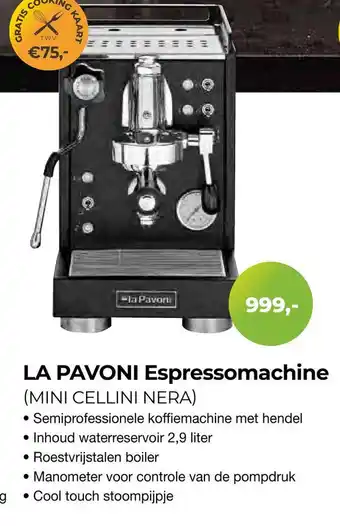 EP Beerepoot LA PAVONI Espressomachine aanbieding