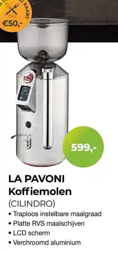 EP Beerepoot LA PAVONI Koffiemolen aanbieding