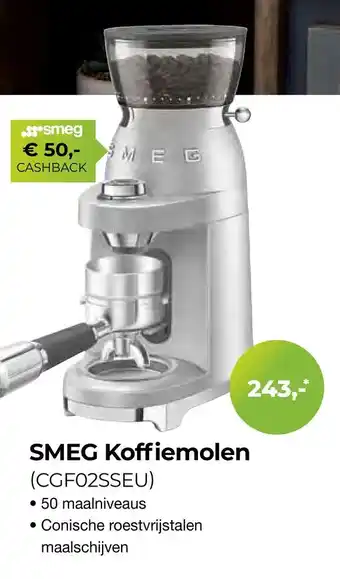 EP Beerepoot SMEG Koffiemolen aanbieding