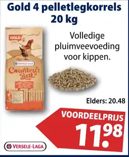 Huisdier Voordeelshop Gold 4 pelletlegkorrels 20 kg aanbieding