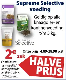 Huisdier Voordeelshop Supreme Selective voeding aanbieding