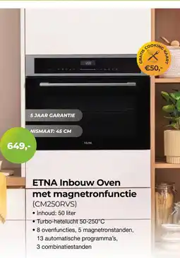 EP Beerepoot Etna Inbouw Oven met magnetronfunctie aanbieding