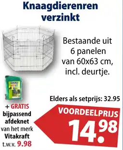 Huisdier Voordeelshop Knaagdierenren verzinkt aanbieding