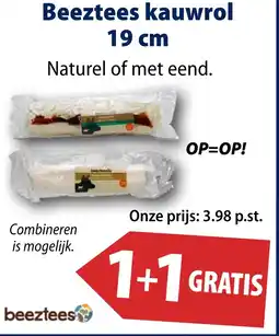 Huisdier Voordeelshop Beeztees kauwrol 19 cm aanbieding